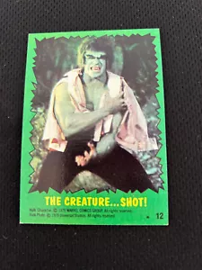 THE INCREDIBLE HULK ROOKIE 1979 TOPPS LOU FERRIGNO TV SHOW #12 MARVEL MCU CARD - Picture 1 of 1