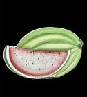 Vintage Majolica 11” Hanging Watermelon Slice Plate Ceramiche Leonardo Italy