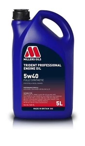 Millers Oils Trident Professional 5W-40 5W40 Fully Synthetic Engine Oil 5 Litres - Picture 1 of 2