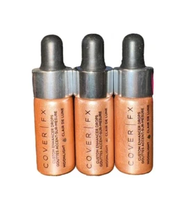 3 x COVER FX - Custom Enhancer Drops In Moonlight -  Discontinued 0.095oz - Picture 1 of 1