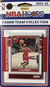 Chicago Bulls 2024 2025 Hoops Team Set Coby Levine Matas Buzelis Rookie Card - Picture 1 of 3