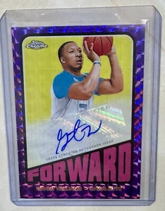 2024 Topps Chrome GRANT WILLIAMS #TA-GW 1972 Topps AUTO Purple Geometric HORNETS - Bild 1 von 2