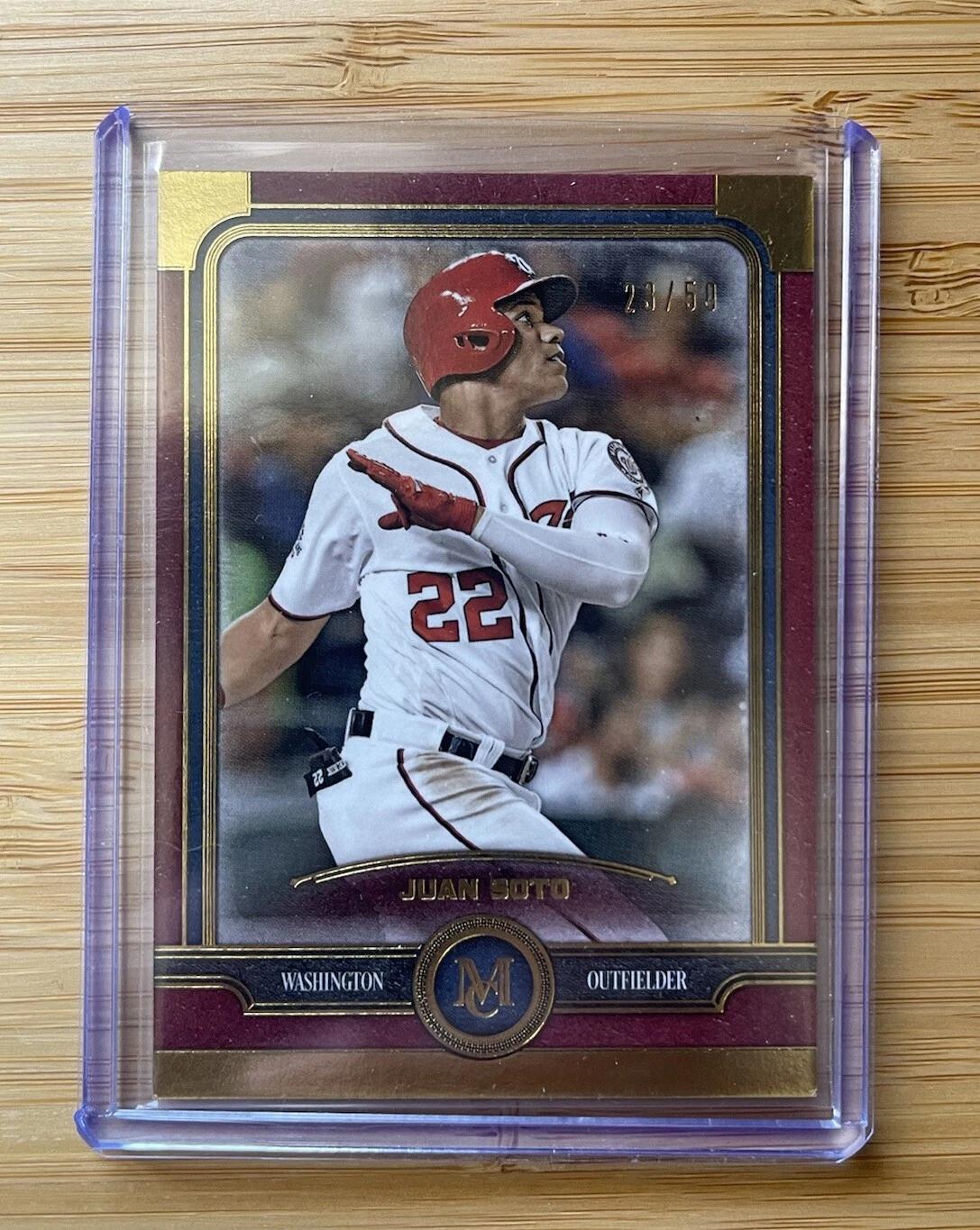 2019 Topps Museum Collection Ruby Juan Soto 23/50 Nationals Padres Yankees