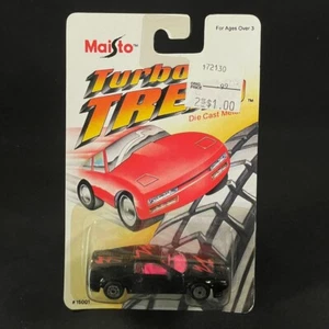 1992 Maisto Turbo Tread Nissan MID-4 #8737 Diecast 1/64 Black SEALED RARE - Picture 1 of 6