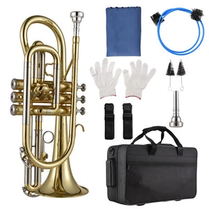 Bb Cornet Brass Instrument Surface Paint Professional Brass Y3N4 - Picture 1 of 8