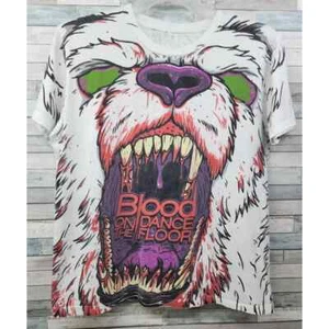 BOTDF Blood On The Dance Floor T-shirt Size L Bear AOP All Over Print Rare - Picture 1 of 7