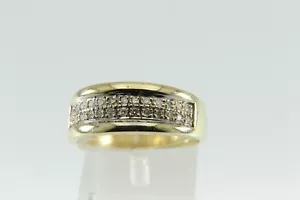 Auffälliger Ring 14 Karat 585 Gold mit 26 Brillanten, 6,2 Gramm, Größe 61 - Bild 1 von 7