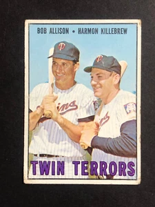 1967 Topps Bob Allison Harmon Killebrew #334 - Imagen 1 de 4