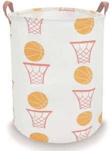 Cotton Fabric Storage Bincollapsible Laundry Basketwaterproof Large Storage Bask - Picture 1 of 5