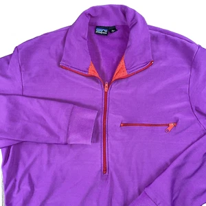 Chaqueta térmica grande para mujer PATAGONIA VINTAGE púrpura FA99 Y2K cremallera completa 24601 - Imagen 1 de 21