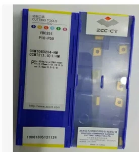 ZCC.CT CCMT060204-HM YBC251 CCMT21.51-HM CNC turning blade Carbide inserts 10PCS - Picture 1 of 1