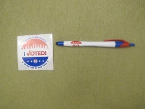Pegatina y bolígrafo ""Voté"" de la ciudad de Nueva York Nueva York elecciones generales 2023 - Imagen 1 de 2