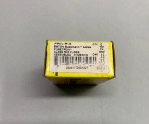 Fusibles Bussmann Fusetron, FRN-R-5, 5A/ 250V, caja de 10 - Imagen 1 de 3