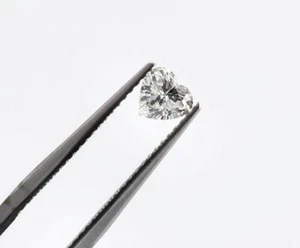 GIA Natural Loose Heart Shape Brilliant Diamond 0.46 Carat G Color SI2 Clarity - Picture 1 of 3