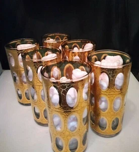  Culver Mid Century Bargeschirr Pisa Muster 6er Set (6) - Bild 1 von 5