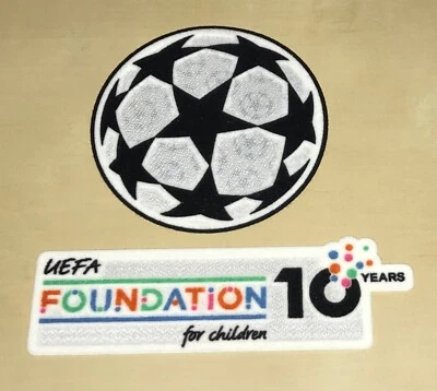 ORIGINAL PATCHES Original Champions League Trikot Patch Set Matchworn Size BVB Frankfurt 2025/26