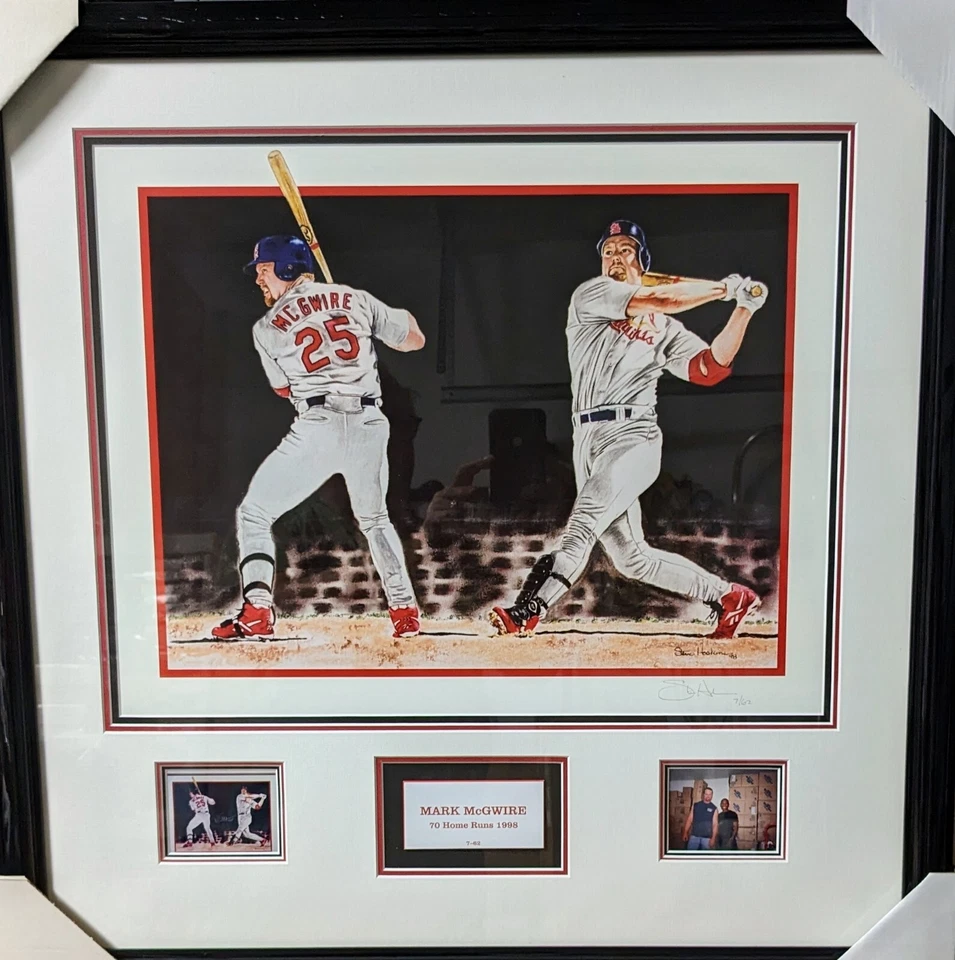 Bellas artes Mark McGwire "The Chase" L. E. 16x20 Foto 1 de 4