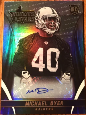 2015 Rookies & Stars Longevity Signatures Michael Dyer RS-MD Oakland Raiders - Image 1 of 2