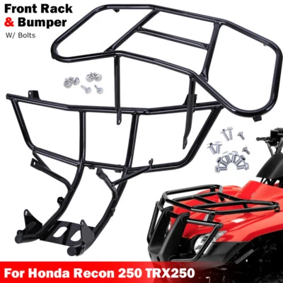 Front Carrier Rack Bumper Grill Guard Set For 2005+ Honda Recon 250 TRX250 TE TM - Image 1 of 4