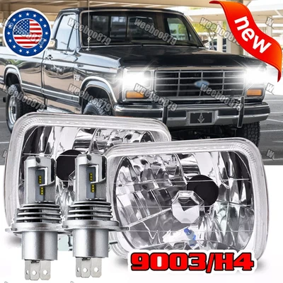Par de faros LED de haz alto/bajo DRL para Ford F150 F 150 F 250 1976-1986 7x6 5x7" Foto 1 de 4