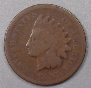 Better-date But Weak 1868 Indian Head Pennies. #2 - Picture 1 of 5