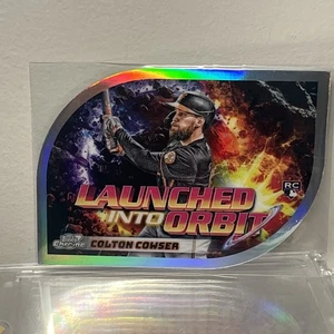 2024 Topps Chrome Cosmic Colton Cowser Launched into Orbit Orioles RC Rookie - Bild 1 von 2