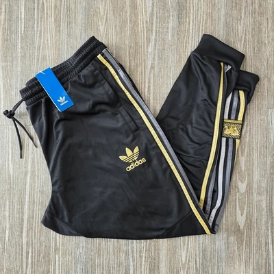 Adidas Originals Chile 20 "Black/Gold/Silver" Track Pants HD8289 Men's Size S - Image 1 of 4
