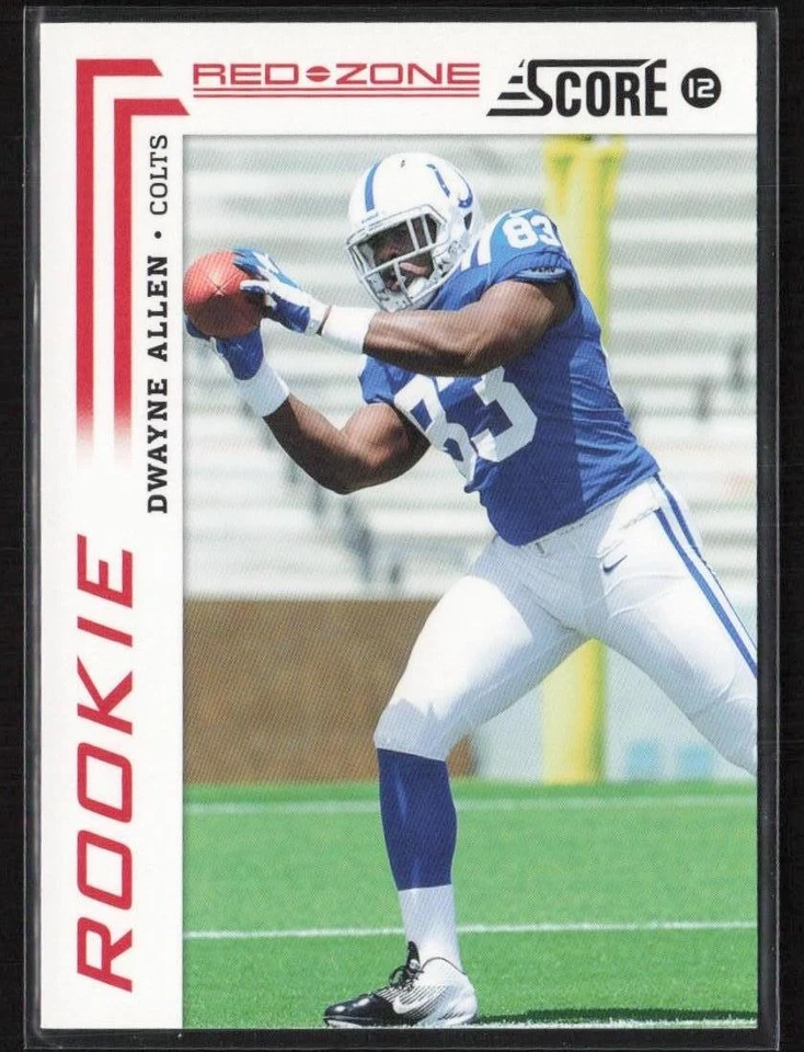 2012 Score Red Zone #/20 Dwayne Allen #330 Rookie Colts - Image 1 of 2