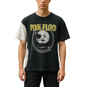 Pink Floyd Graphic Moon Face Band T-Shirt Mens 2XL Black Streetwear Tee Unisex - Picture 1 of 7