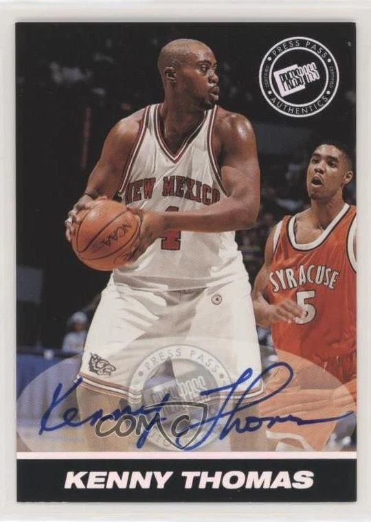 1999 Press Pass SE Auto Prata/100 Kenny Thomas Rookie Auto RC - Imagem 1 de 2