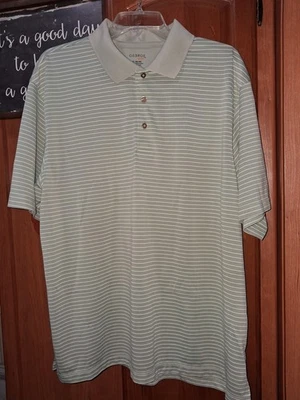 Polo George Golf verde claro a rayas en una talla XL. Usado en buen estado Foto 1 de 4