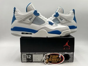 Nike Air Jordan Retro 4 Military Blue 2012 Size 12 OG Authentic Basketball Mid - Picture 1 of 11