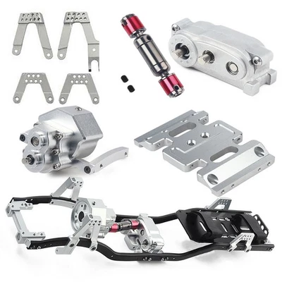 313mm Wheelbase Metal Chassis Frame Prefixal Gearbox For 1/10 RC Climbing Car - Image 1 of 4