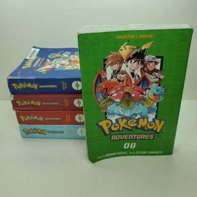 Pokemon Adventures Manga Collector's Edition Volumes 1 4 6 7 8 PB English - Image 1 of 4