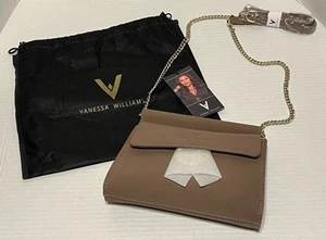 Vanessa Williams Wildleder Umhängetasche Handtasche klein Hochzeit Cocktail Rehkitz Neu mit Etikett - Bild 1 von 17