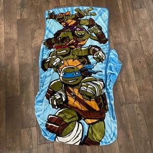 Zippy Sack TMNT Teenage Mutant Ninja Turtles Zip-Up Fleece Bed Spread Twin Size - Picture 1 of 5