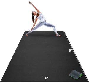 Premium Extra Large Yoga Mat – 9' x 6' x 8mm Extra Thick & Ultra Comfortable,... - Picture 1 of 8