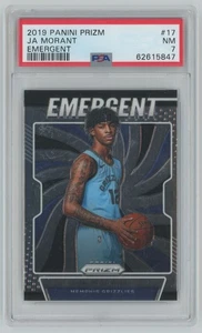 Panini Prizm Emergent Ja Morant Rookie 2019-20 PSA 7 Grizzlies #17 A1 - Imagen 1 de 2