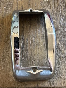 1951-1952 Plymouth Left Parking Headlamp Headlight Chrome Bezel Trim 1345610 - Picture 1 of 14