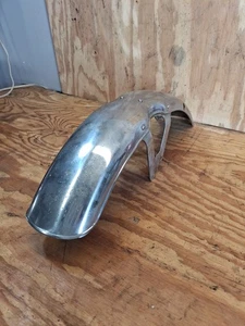 HONDA CB350 CHROME FRONT FENDER 1969 - Picture 1 of 13