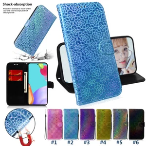 PU Leather Flip Wallet Case Cover For Samsung Galaxy A72 A52 A02S A52 4G A72 5G - Picture 1 of 13