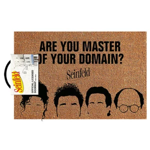 Seinfeld Master Of Your Domain Themed Front Door Entrance/Entryway Doormat - Picture 1 of 1