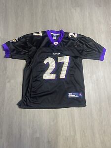 Reebok On Field Baltimore Ravens Jersey Mens Size 50 Ray Rice #27 Sewn Letters