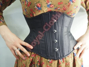 Corsé para mujer con cordones deshuesado debajo del busto cintura bustier excelente calidad - Imagen 1 de 3
