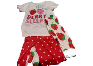 Carters GIRLS 3-PC BERRY Tops & Bottoms Pajama Set(PINK/MULTI, 8)NWT - Picture 1 of 1