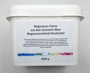 Zechsteiner Magnesium Flakes 2600 g Magnesiumchlorid Badesalz Zechstein - Bild 1 von 2