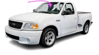 Se adapta a: 1980-1999 Ford serie F [80-86 F150-F350] parabrisas delantero vidrio carlite Foto 1 de 4