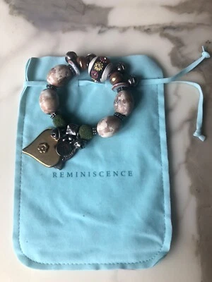 Bracelet REMINISCENCE pendentif coeur et grelots - Photo 1/4