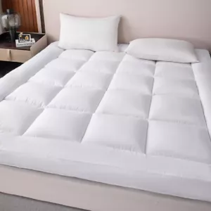 Hotel Quality Mattress Topper 5 cm Fill Thick Single Double King Super All Sizes - Picture 1 of 6