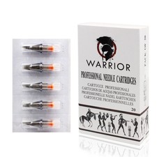 WARRIOR Aghi Tattoo Cartucce Tatuaggio Acciaio Chirurgico Curve Magnum 20pz